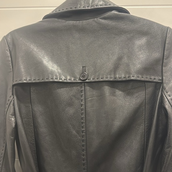 BCBG sample leather trench coat - Picture 7 of 7